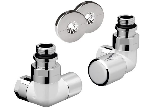 Комплект трехосевой 1/2" с гайкой М24*19 правый, сереб./бел 0156BC