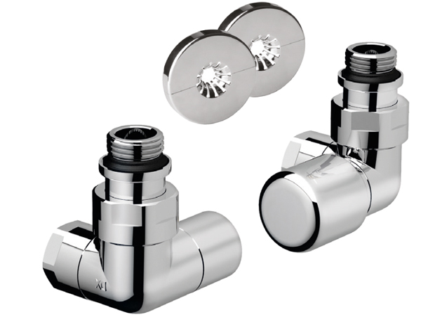 Комплект трехосевой 1/2" с гайкой М24*19 правый, сереб. 0156CL