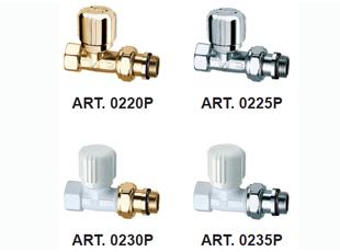 Артикул: 0220P-0225P-0230P-0235P | Термостатический вентиль прямой, ВР для соединения со стальными трубами