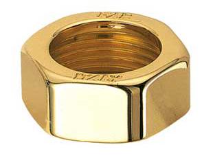 Артикул: 0360 | Накидная гайка концевика узлов нижнего подключения “LadyFAR”, глянцевое покрытие под золото