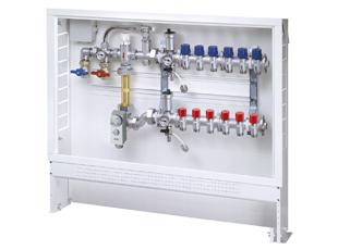 Артикул: 3486 | Сборный регулирующий узел для систем напольного отопления в коллкторной коробке
