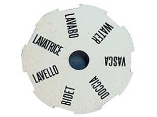 FK 8975 Белый диск для коллектора с обозначениями FAR