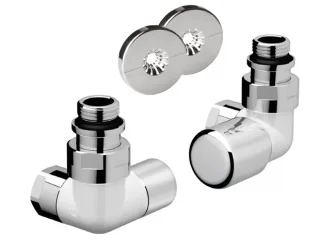 Комплект трехосевой 1/2" с гайкой М24*19 правый, сереб./бел