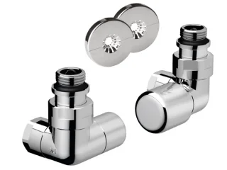 Комплект трехосевой 1/2" с гайкой М24*19 правый, сереб.