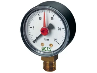 Манометр 1/4" (радиальное соед.) , 0-25 бар, - 30-120 °C, O 50 мм